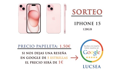 Sorteo iPhone 15, 128GB